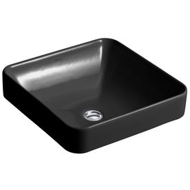 UPC 885612155160 product image for KOHLER Vox Black Vessel Square Bathroom Sink with Overflow | upcitemdb.com