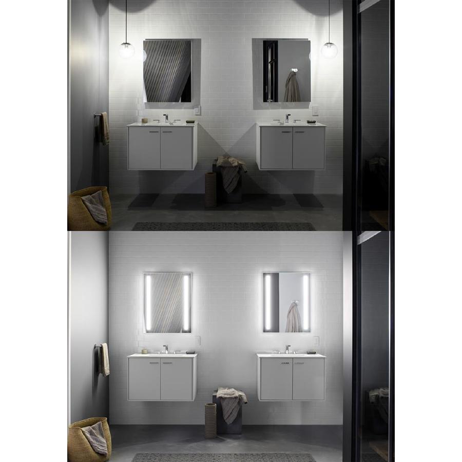 Kohler Verdera 40 In X 30 In Rectangle Surface Recessed Mirrored Medicine Cabinet With Outlet And Lights In The Medicine Cabinets Department At Lowes Com