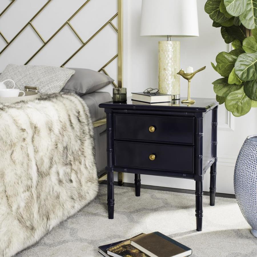 Safavieh Mina Navy Nightstand In The Nightstands Department At Lowes Com