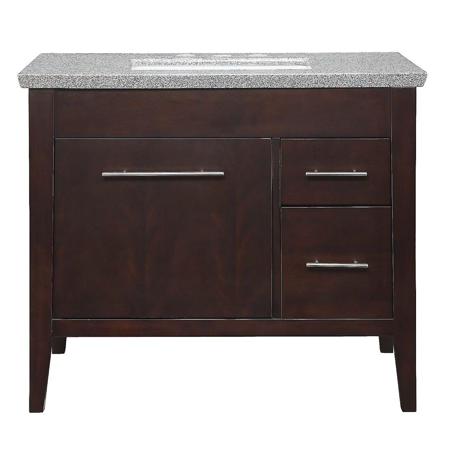 Allen Roth Newfield 40 In X 22 Espresso Undermount