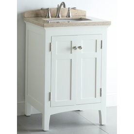  Bathroom Vanity with Natural Marble Top Common: 24in x 20in; Actual