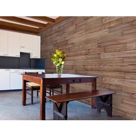 Design Innovations Reclaimed Shiplap 10 5 Sq Ft Weathered Grey Wood Wall Plank Kit In The Wall Plank Kits Department At Lowes Com
