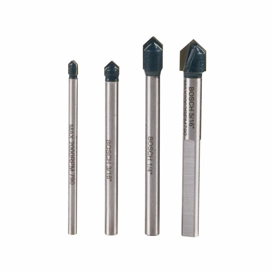 Bosch 4 Piece Glass and Tile Bit Set