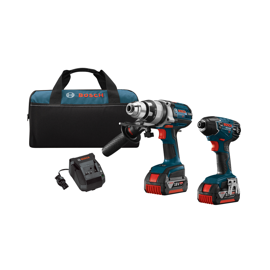 Bosch 18 Volt Lithium Ion (Li ion) Cordless Combo Kit with Soft Case