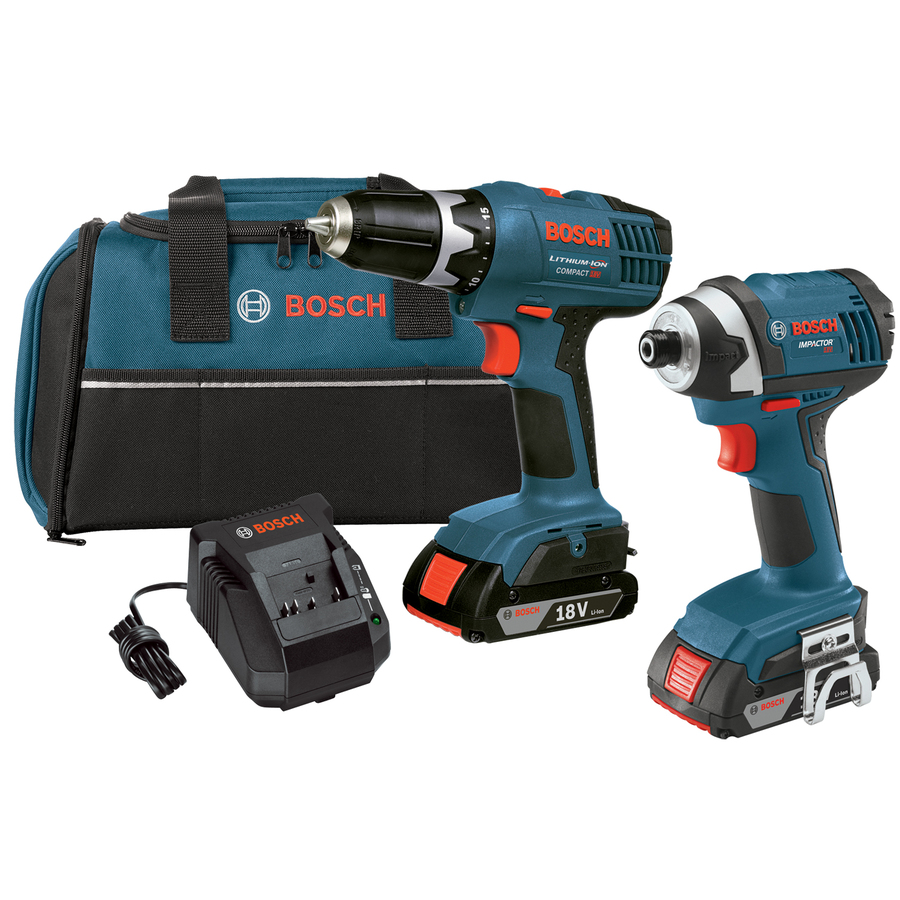 Bosch 2 Tool 18 Volt Lithium Ion Cordless Combo Kit