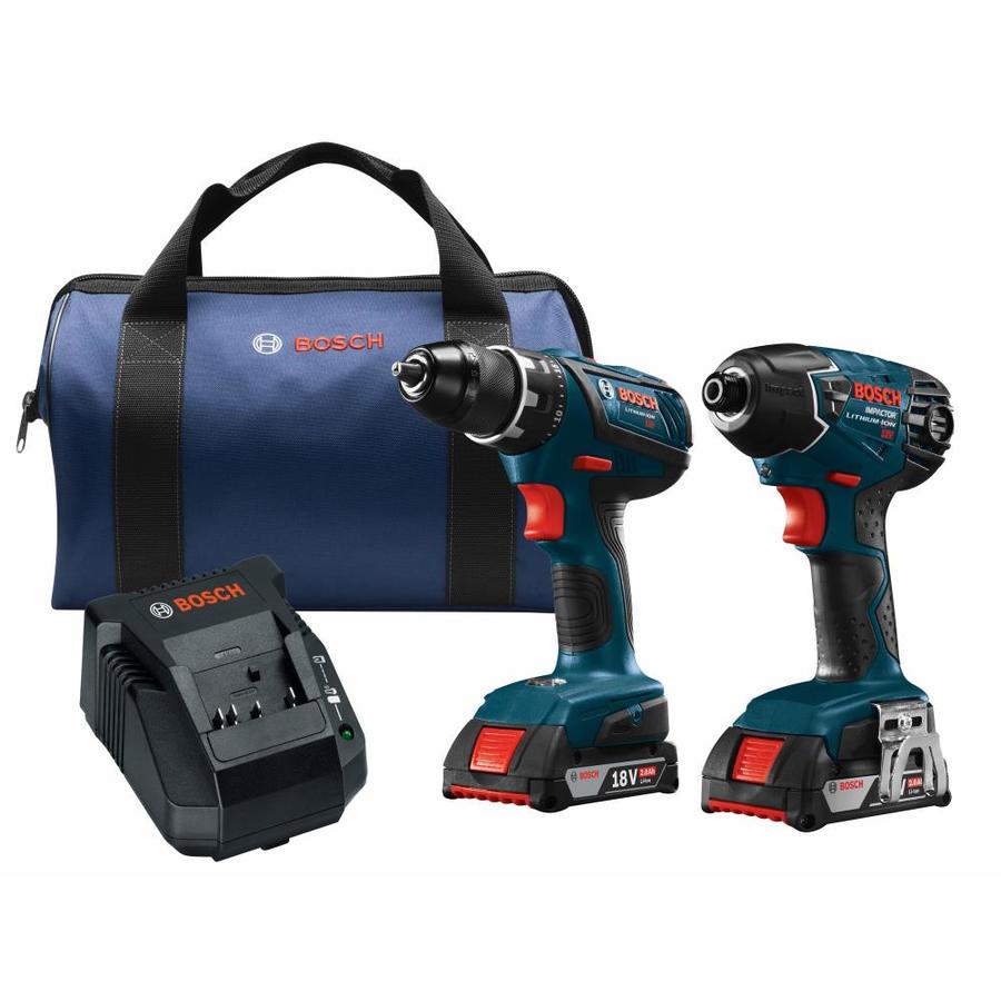 Bosch 18 Volt Lithium Ion (Li ion) Cordless Combo Kit with Soft Case