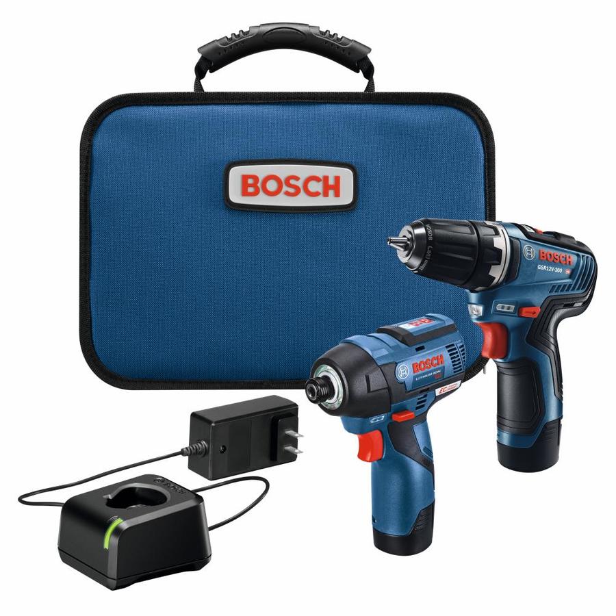 Bosch 2-Tool 12-Volt Brushless Power Tool Combo Kit with Soft Case (Charger Included and 2-Batteries Included) | GXL12V-220B22