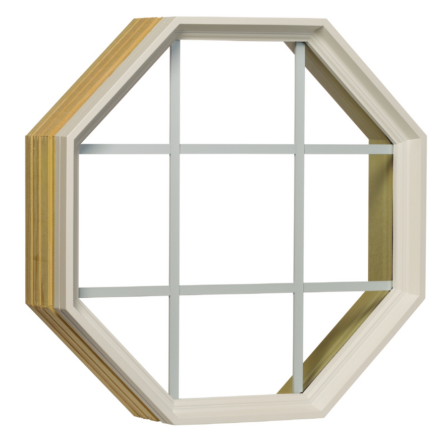 Century Specialty Windows 24 in x 24 in Windows Of Distinction Series Unfinished Wood Double Pane Octagon New Construction Window