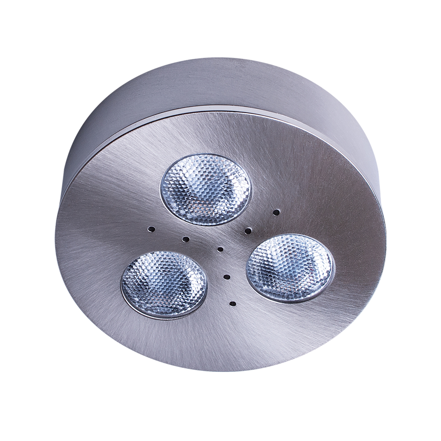 Armacost Lighting TriVue Brushed Steel 2700K 2.75-in Hardwired Puck Under Cabinet Lights | 213311
