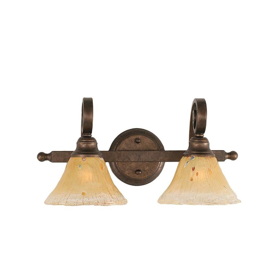 2 Light Brooster Bronze Bathroom Vanity Light