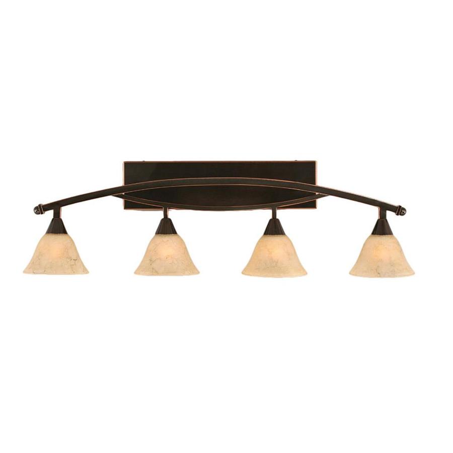 4 Light Brooster Black Copper Bathroom Vanity Light