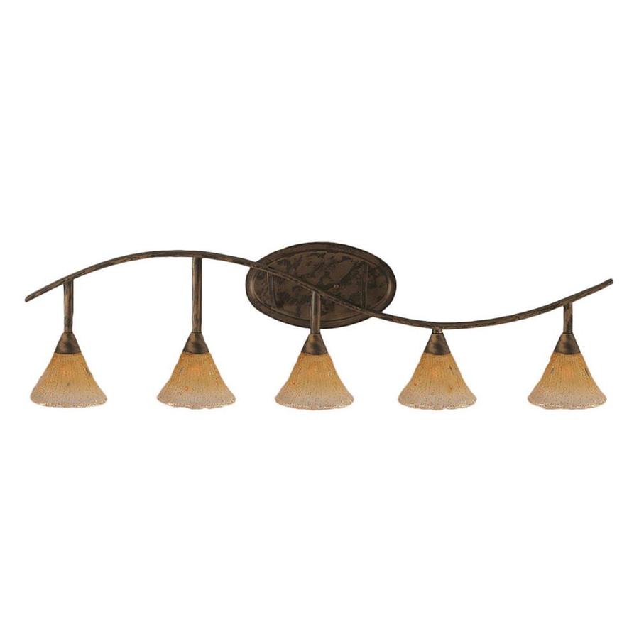 5 Light Brooster Bronze Bathroom Vanity Light