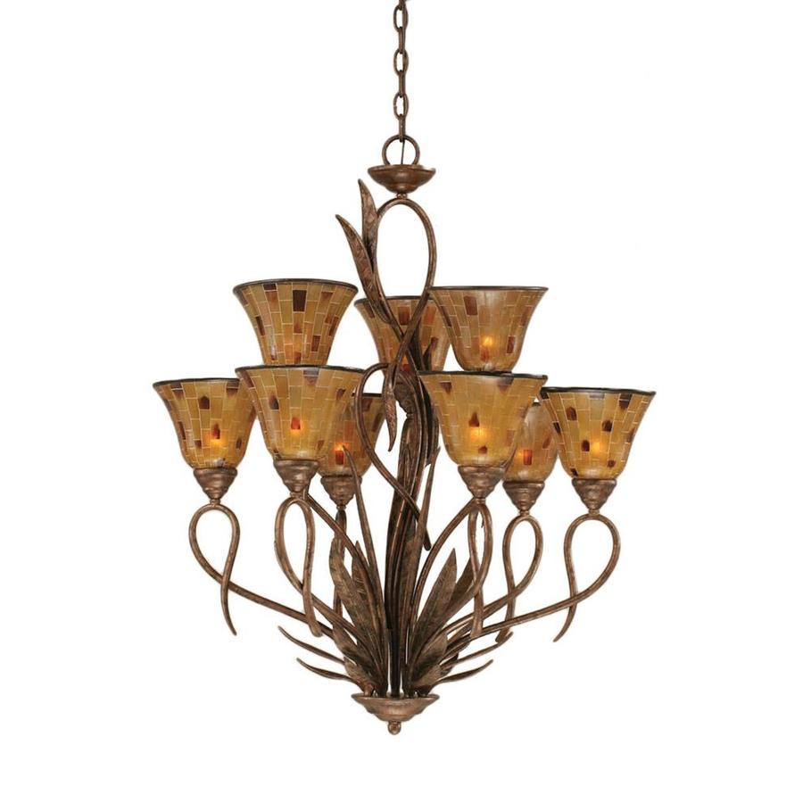 Brooster 9 Light Bronze Chandelier