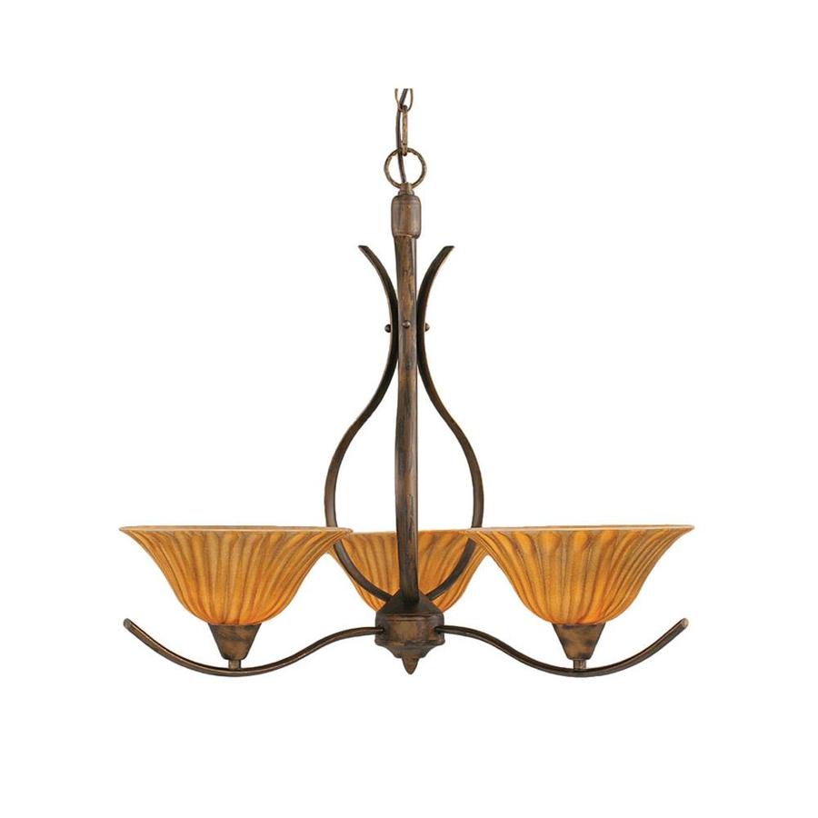 Brooster 3 Light Bronze Chandelier