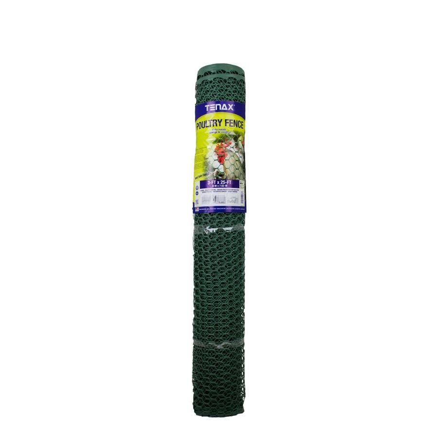 Shop Blue Hawk 36in x 25ft Green Plastic/Polyresin Poultry Netting at