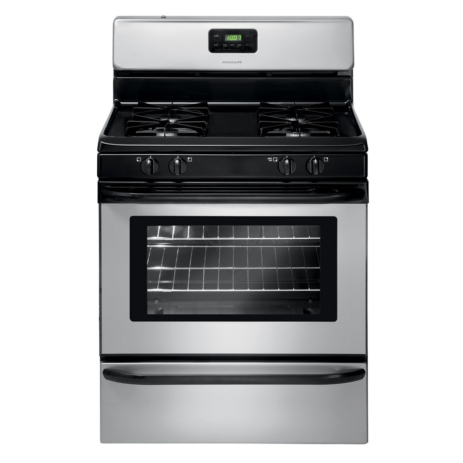 Ver Frigidaire 30 in 4 Burner Freestanding 4.2 cu ft Gas Range (Silver 