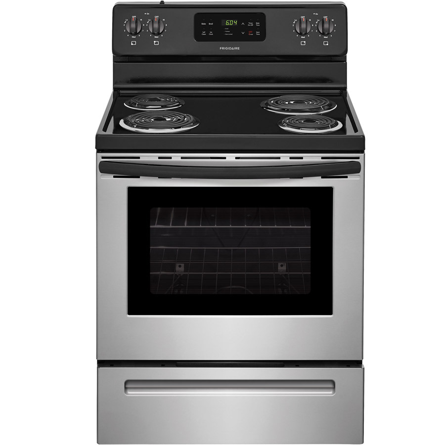 Frigidaire Freestanding 5 3 Cu Ft Self Cleaning Electric Range Frigidaire Freestanding 5 3 Cu Ft Self Cleaning Electric Range Stainless Steel