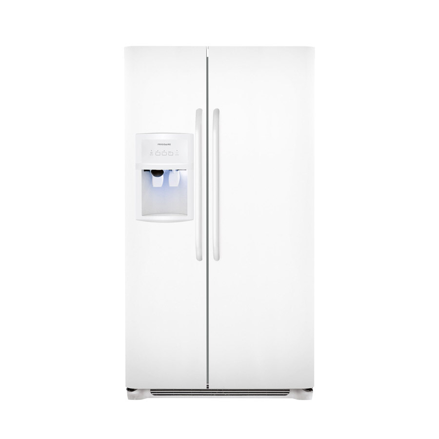 Frigidaire 26 cu ft Side by Side Refrigerator with Single Ice Maker (Smooth White) ENERGY STAR