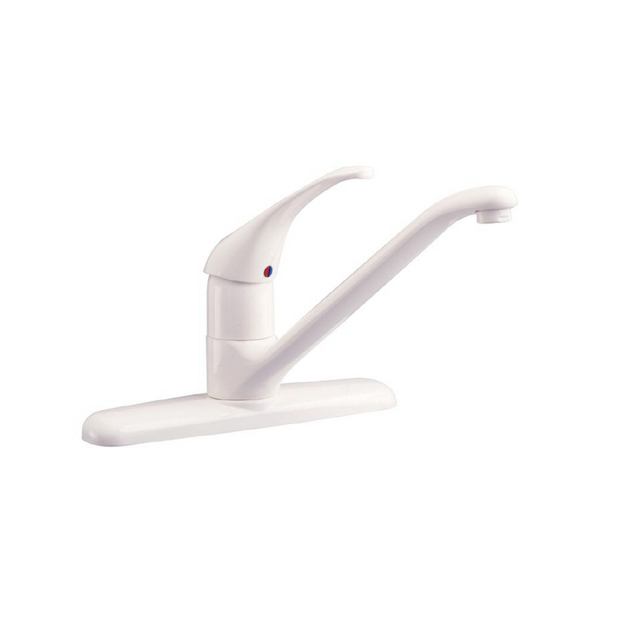 American Standard Reliant White Single Handle Kitchen Faucet with Side Spray