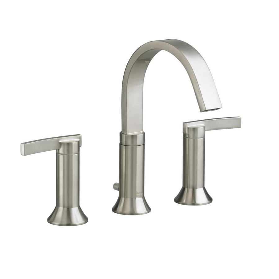American Standard Berwick Satin Nickel 2 Handle Widespread WaterSense Bathroom Sink Faucet (Drain Included)