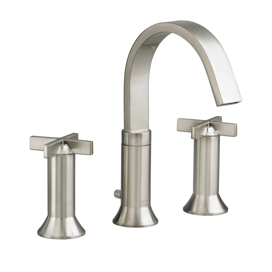 American Standard Berwick Satin Nickel 2 Handle Widespread WaterSense Bathroom Sink Faucet (Drain Included)