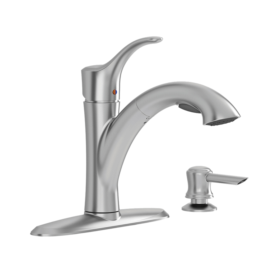 American Standard Mesa Stainless Steel Pull Out Kitchen Faucet