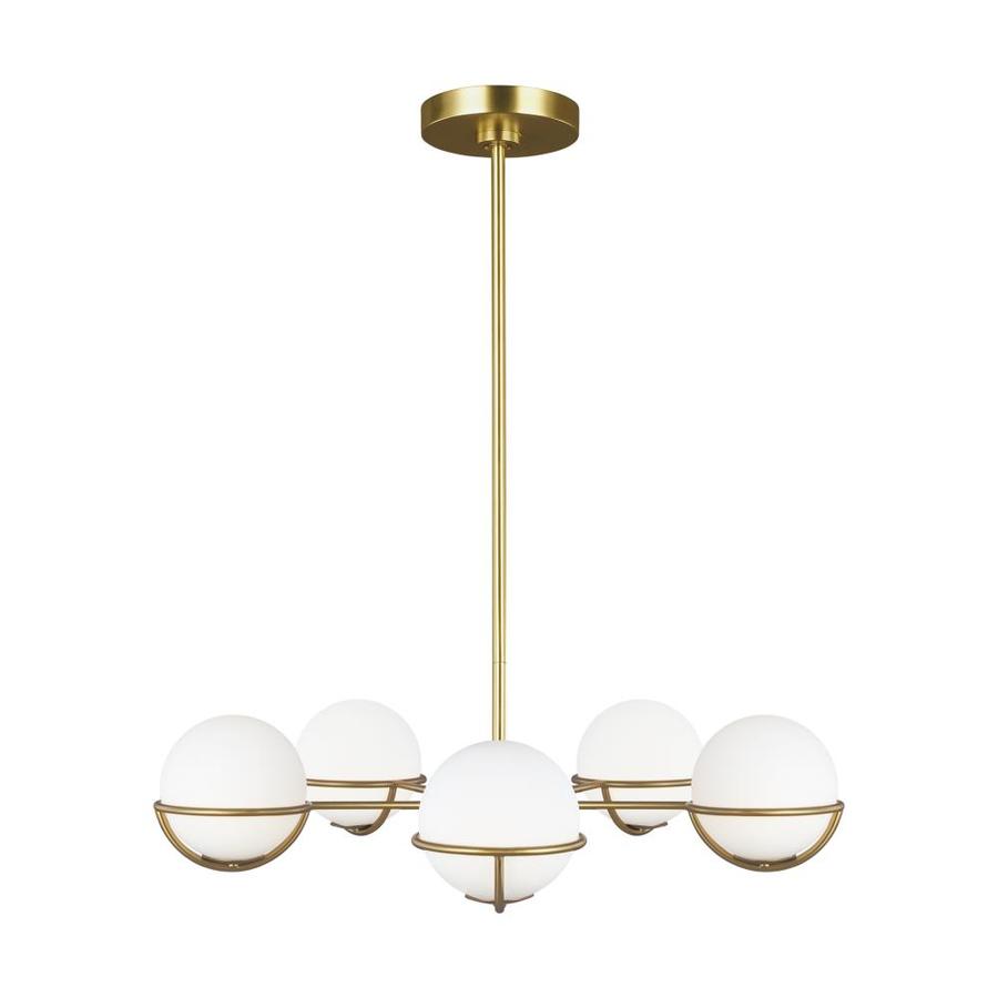 Mid Century Modern Brass Apollo Black Chandelier with 5 Mid Century Modern Brass Apollo Black Chandelier with 5