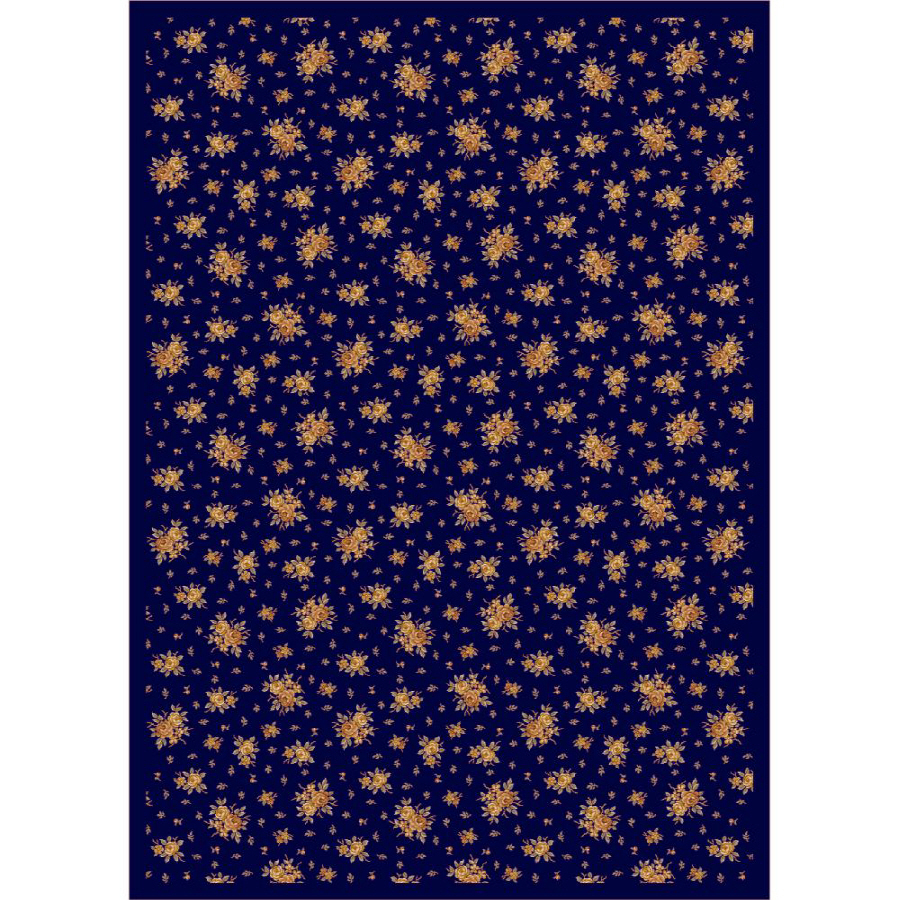 Milliken Garden Estate 7 ft 8 in x 10 ft 9 in Rectangular Blue Transitional Area Rug