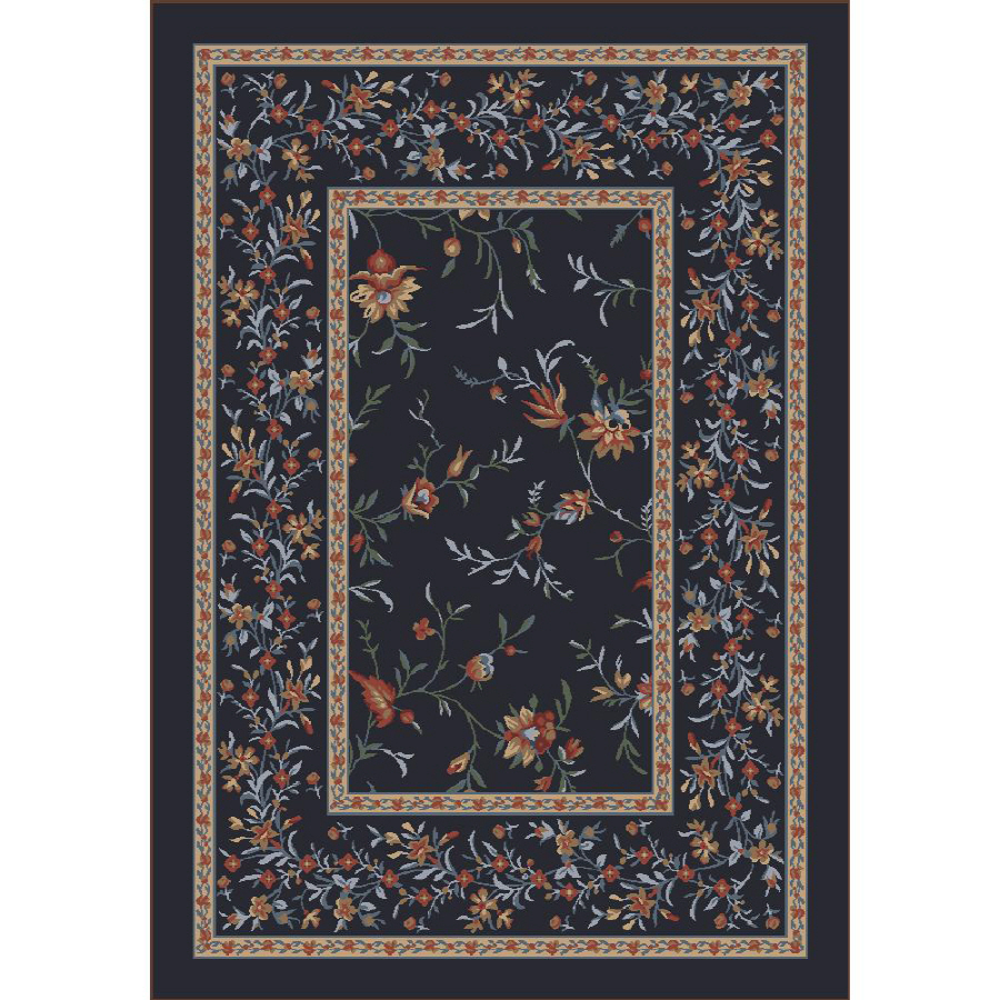 Milliken Hampshire 32 in x 46 in Rectangular Yellow Floral Accent Rug