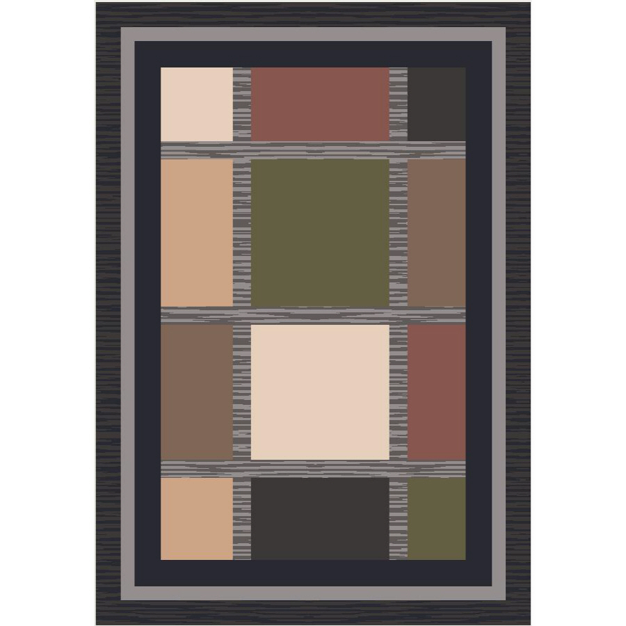 Milliken Rectangular Black Tufted Accent Rug (Common 2 ft x 4 ft; Actual 24 in x 46 in)