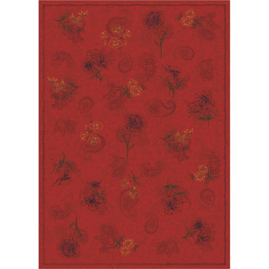 Milliken Vintage 7 ft 8 in x 10 ft 9 in Rectangular Red/Pink Transitional Area Rug