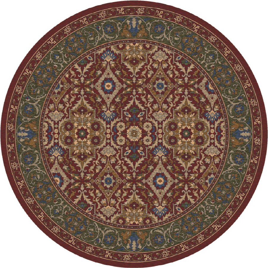 Milliken Sandakan 7 ft 7 in x 7 ft 7 in Round Red/Pink Transitional Area Rug