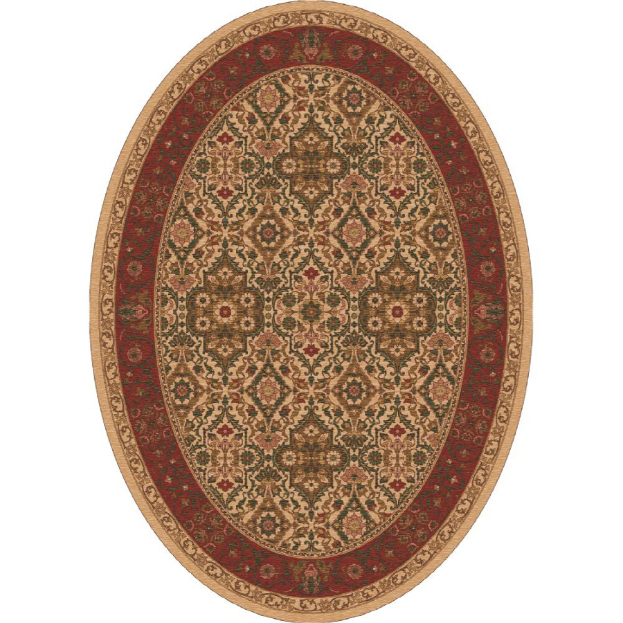 Milliken Sandakan 7 ft 8 in x 10 ft 9 in Oval Brown/Tan Transitional Area Rug