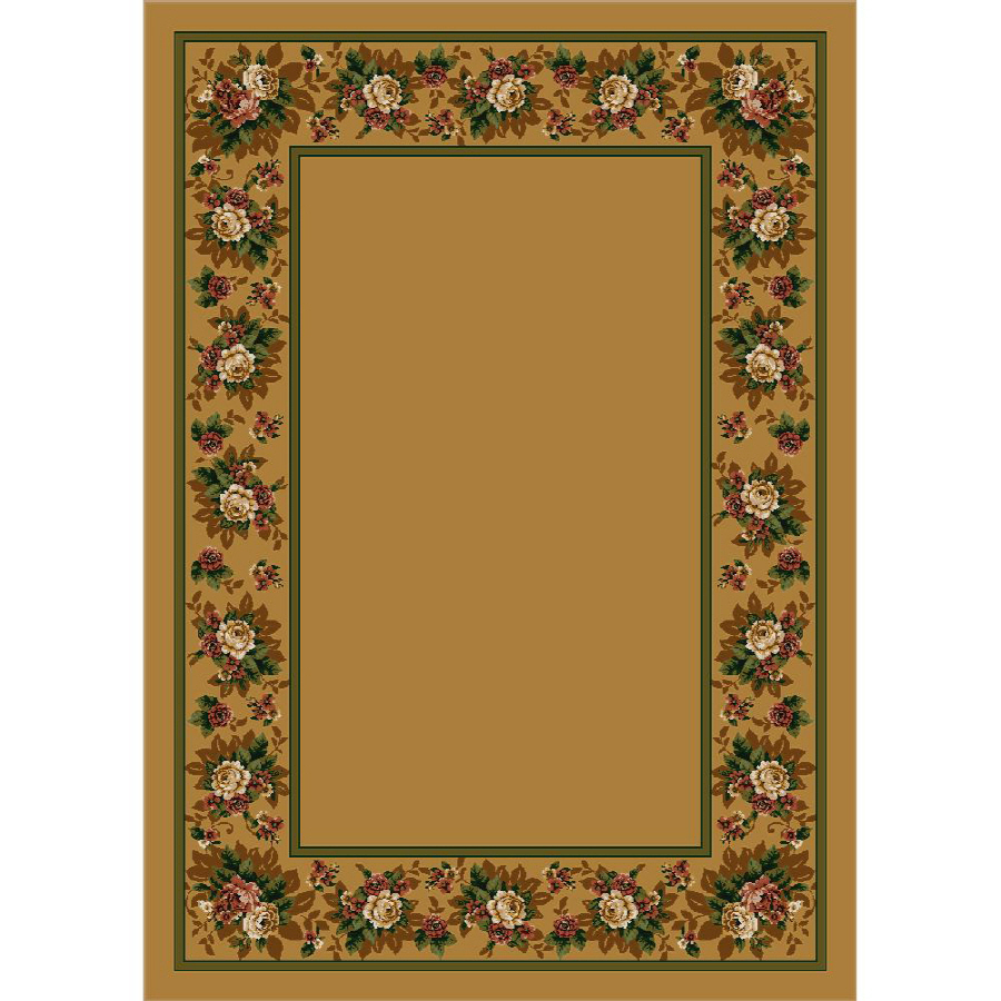 Milliken Imperial Rose Rectangular Cream Floral Tufted Area Rug (Common 4 ft x 6 ft; Actual 3.83 ft x 5.33 ft)