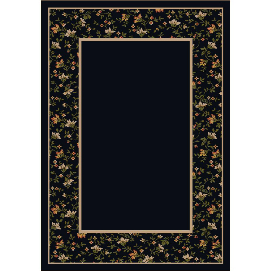 Milliken Appalachia Rectangular Black Transitional Tufted Area Rug (Common 5 ft x 8 ft; Actual 5.33 ft x 7.66 ft)
