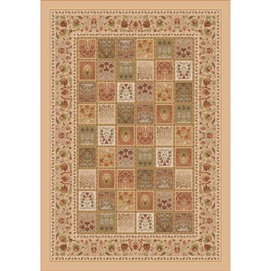 Milliken Pristina 5 ft 4 in x 7 ft 8 in Rectangular Beige Transitional Area Rug