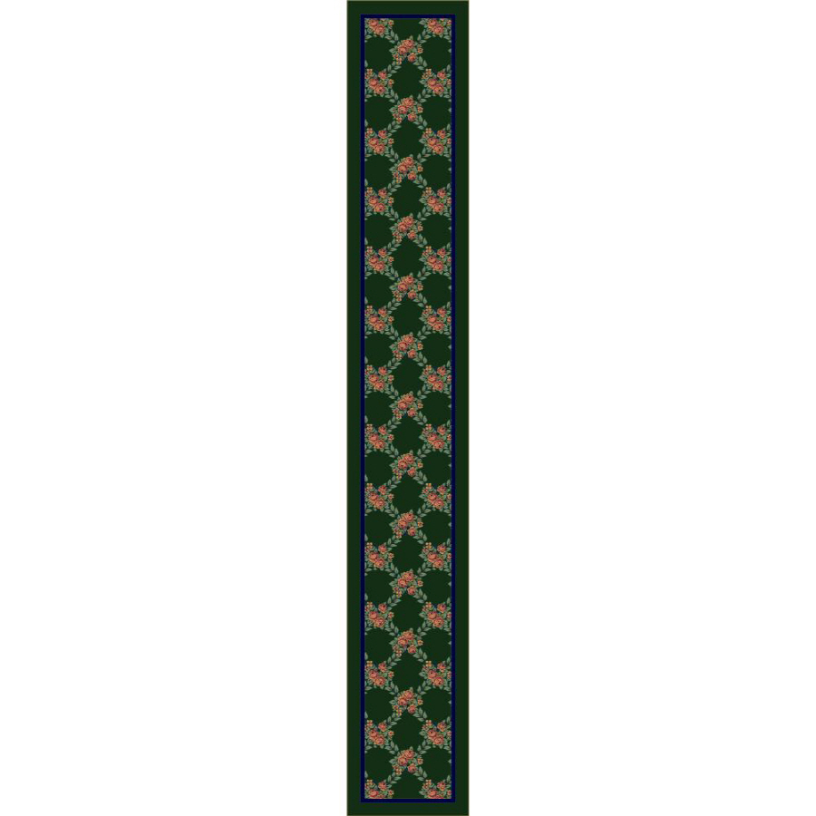 Milliken Green Tufted Runner (Common 2 ft x 16 ft; Actual 2.333 ft x 15.5 ft)