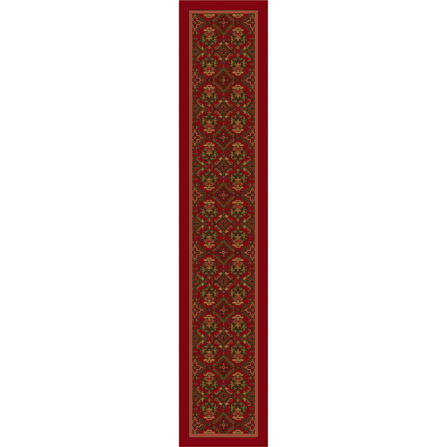 Milliken Red Tufted Runner (Common 2 ft x 11 ft; Actual 2.333 ft x 11.666 ft)