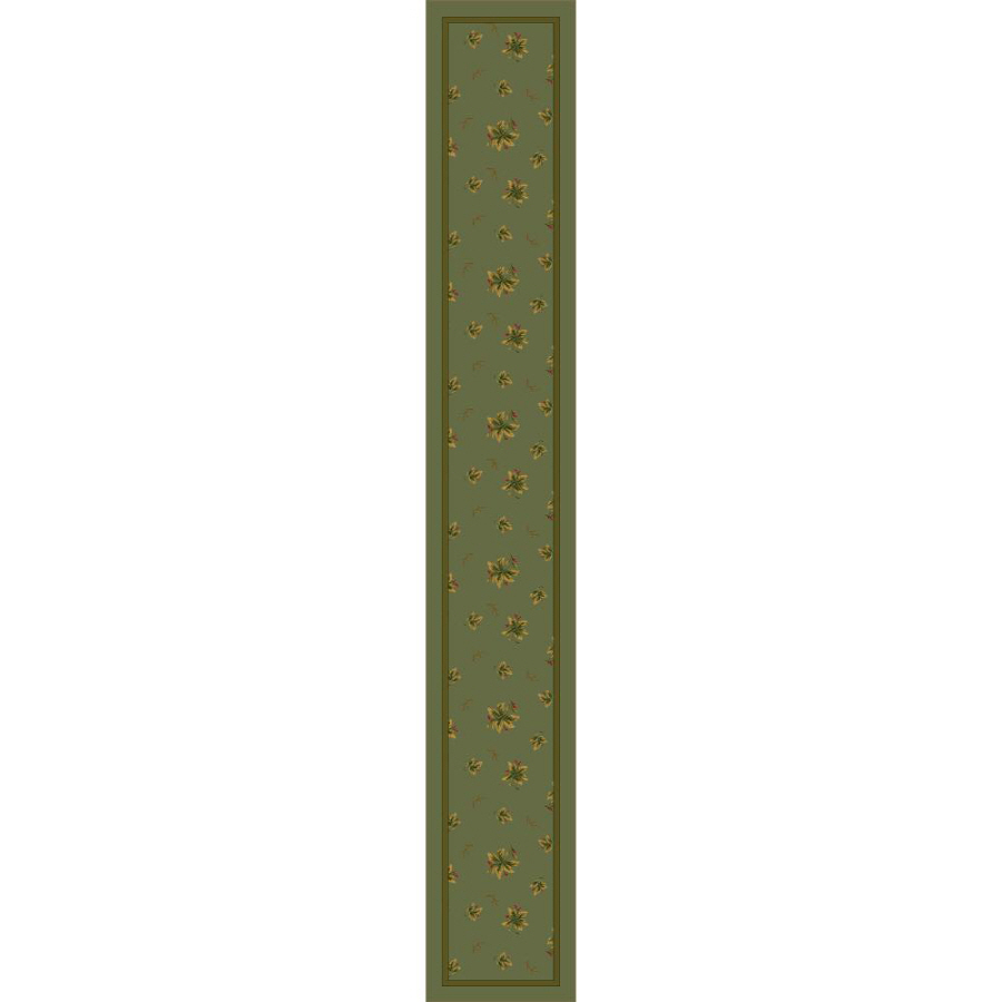 Milliken Green Tufted Runner (Common 2 ft x 16 ft; Actual 2.333 ft x 15.5 ft)