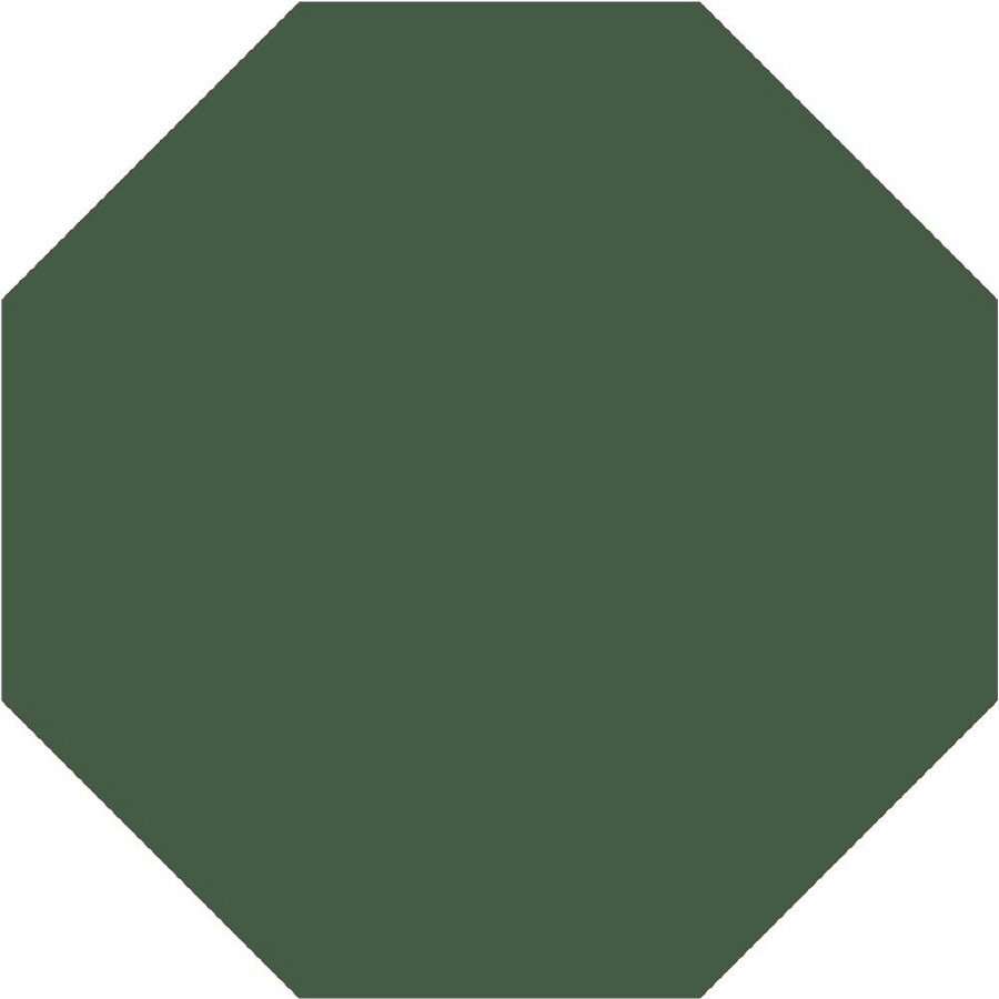 Milliken Harmony Octagonal Green Solid Tufted Area Rug (Common 8 ft x 8 ft; Actual 7.58 ft x 7.58 ft)