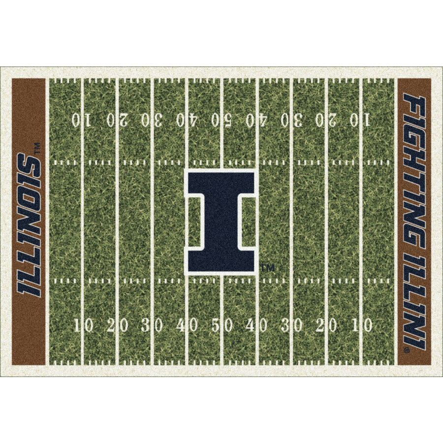 Milliken Rectangular Multicolor Sports Tufted Area Rug (Common 5 ft x 8 ft; Actual 5.333 ft x 7.66 ft)