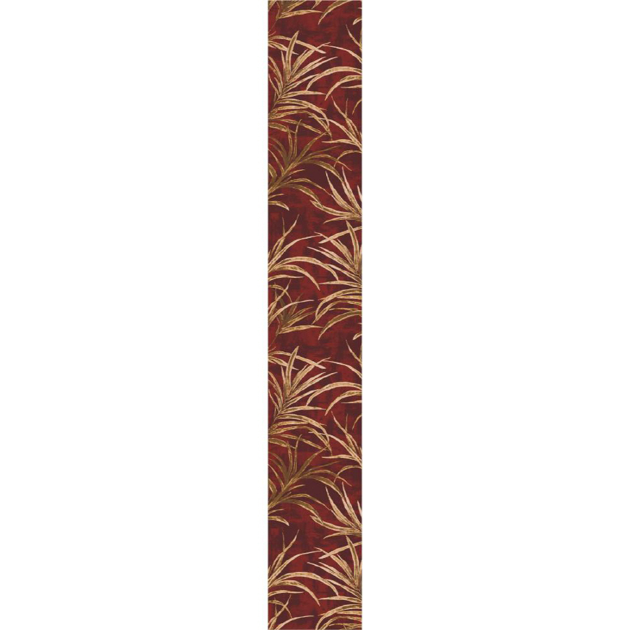 Milliken 2 ft 4 in x 15 ft 6 in Red Rain Forest Area Rug