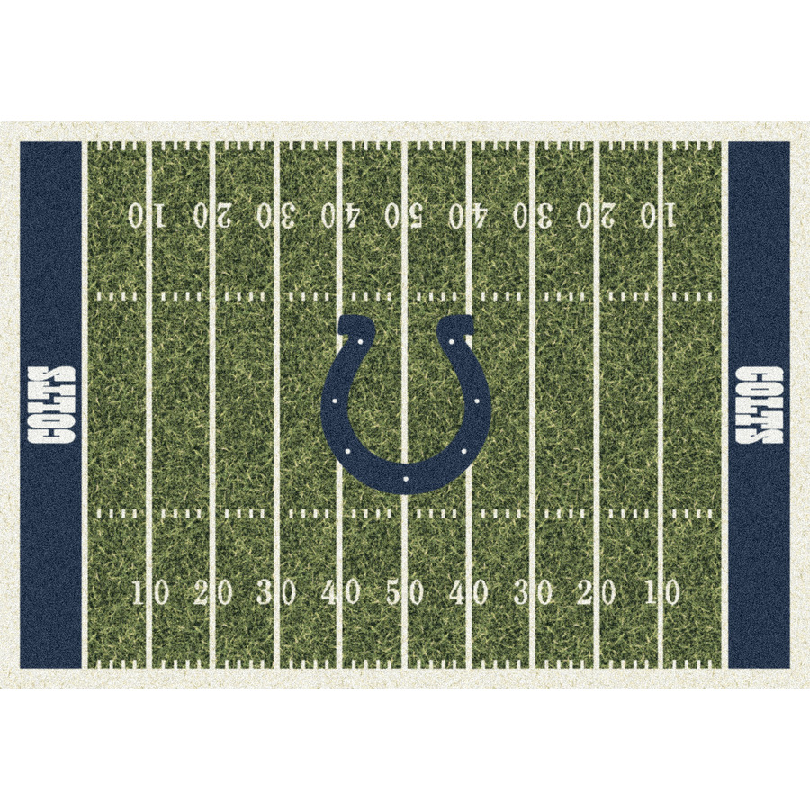 Milliken NFL Home Field Multicolor Rectangular Indoor Tufted Sports Area Rug (Common 5 x 8; Actual 64 in W x 92 in L)