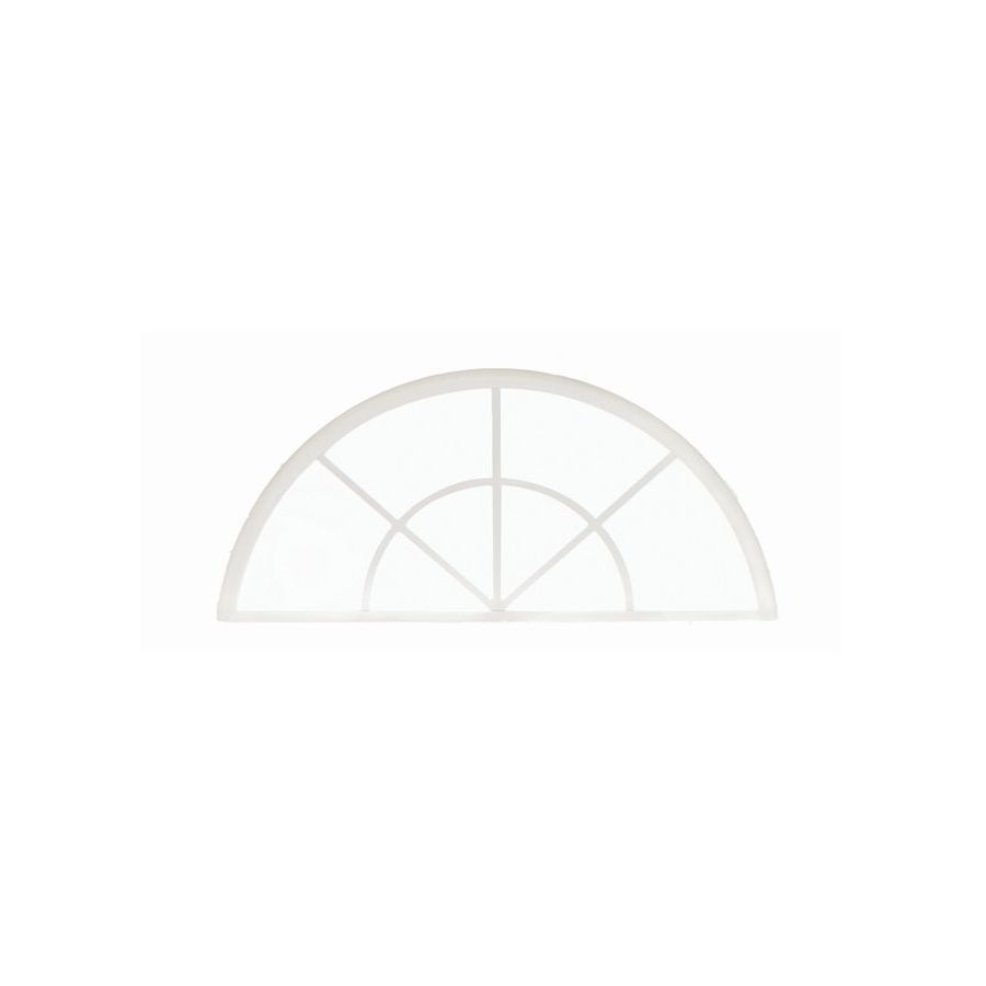 BetterBilt 32 in x 17 in 3000Tx Series White Double Pane Half Circle New Construction Half Circle Window