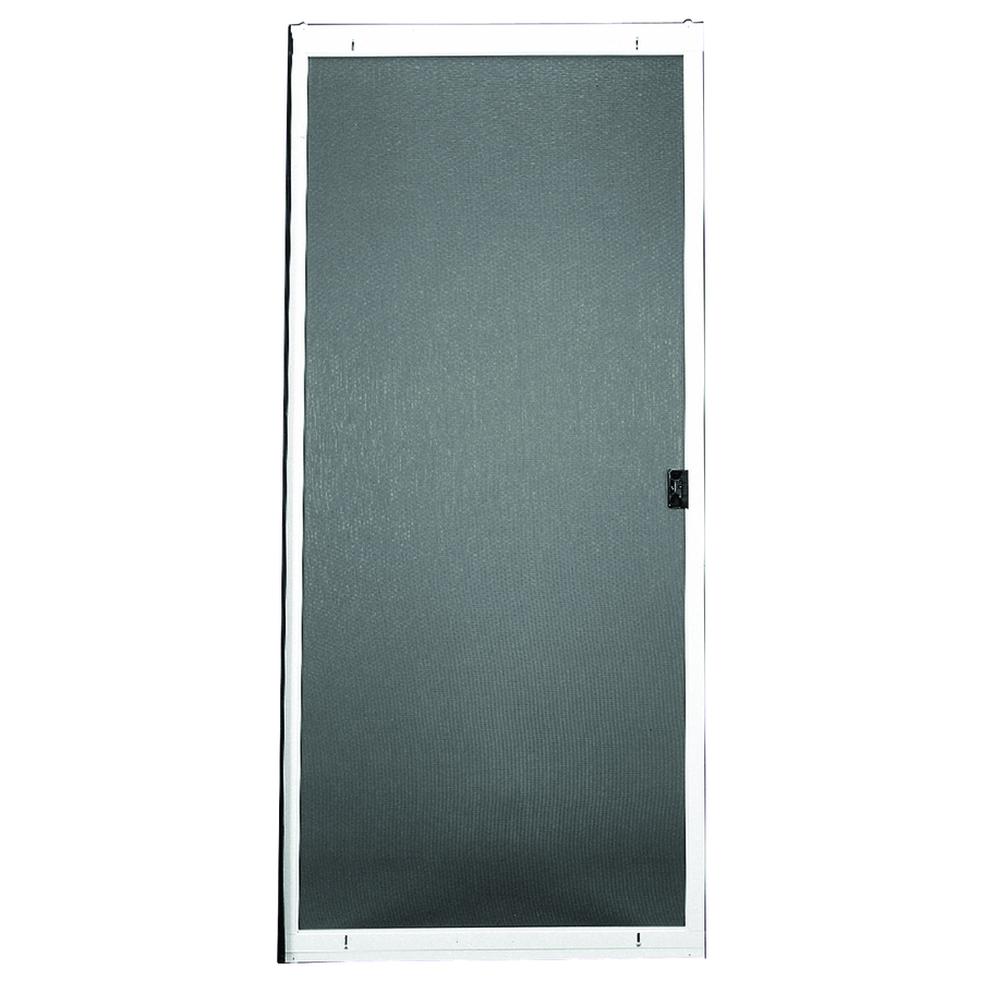 RITESCREEN White Steel Screen Door (Common 80 in x 30 in; Actual 80.125 in x 30 in)