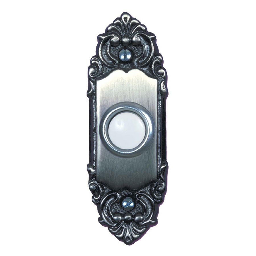 Heath Zenith Pewter Doorbell Button