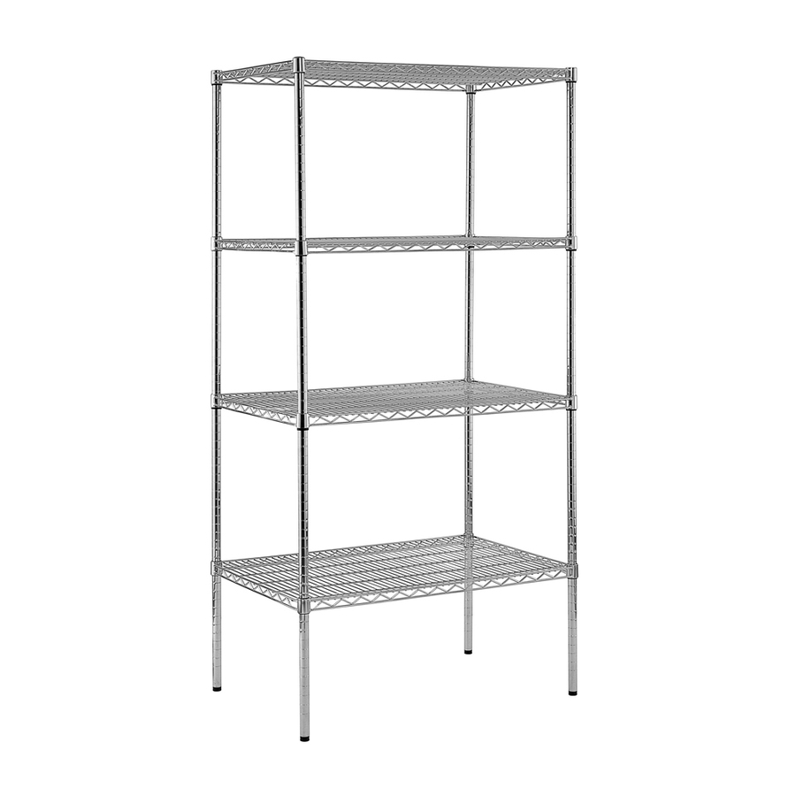 edsal 74 in H x 36 in W x 24 in D 4 Tier Wire Freestanding Shelving Unit