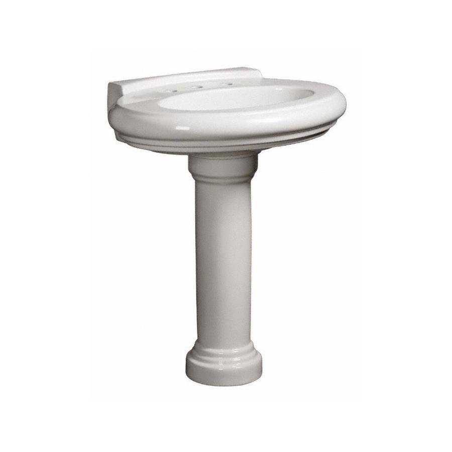 Danze Orrington 28.125 in H White Vitreous China Pedestal Sink Base