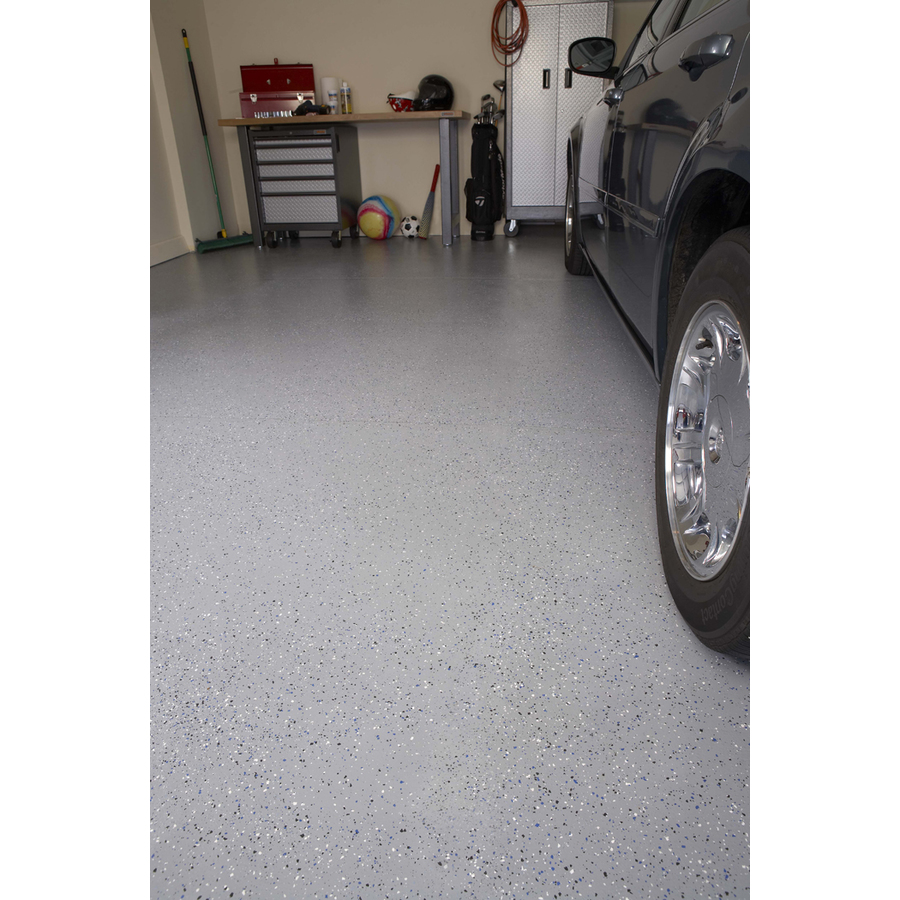 Clear Top Coat to an Epoxy Garage Floor Rustoleum Basement Floor Epoxy Clea...