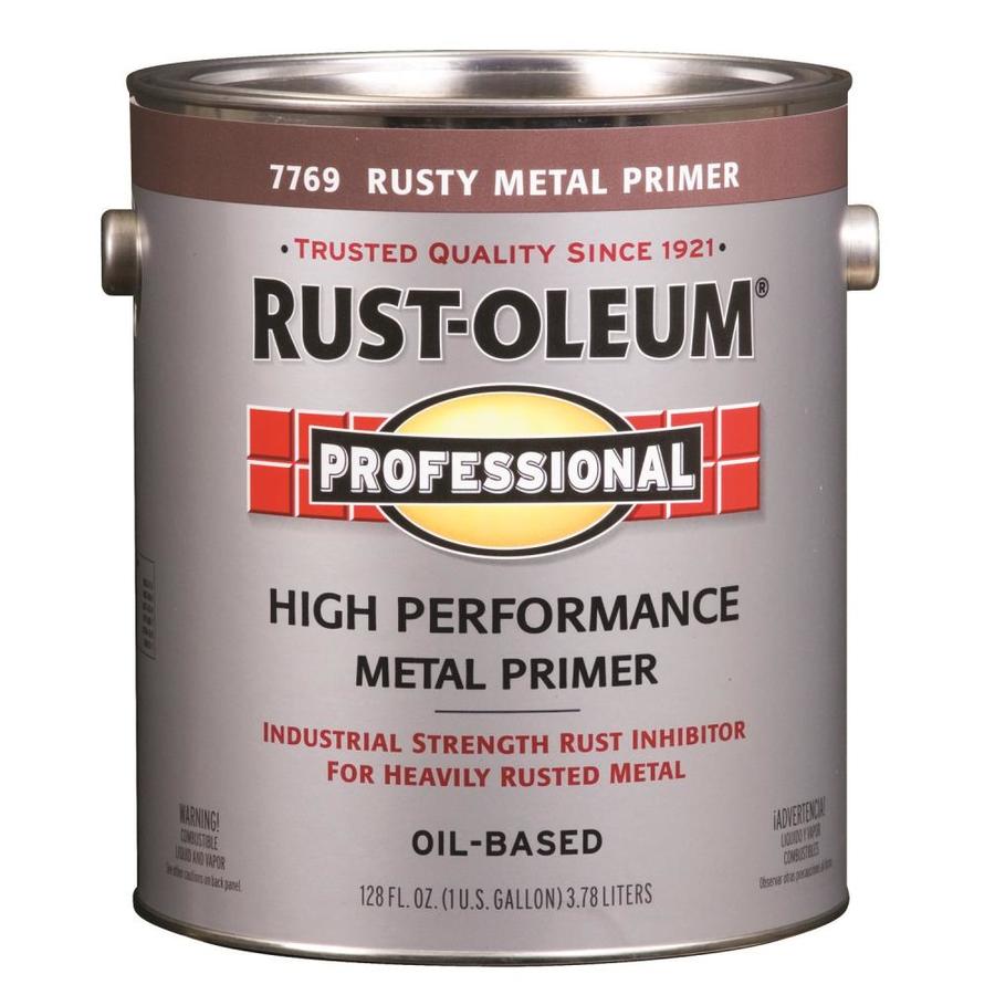 Shop RustOleum Professional Gallon Size Container Exterior Flat Red OilBase Paint (Actual Net
